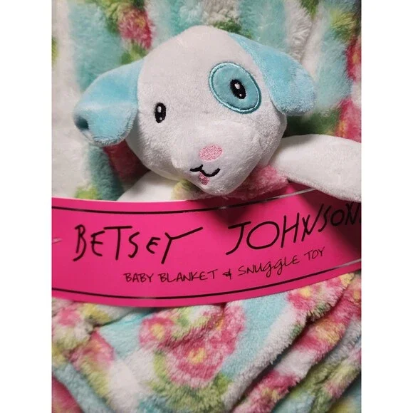 Betsey Johnson Baby Blanket & Snuggle Toy NEW - Picture 2 of 7